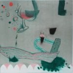 「喧騒を紡いで」、垣内真希子、銅版画