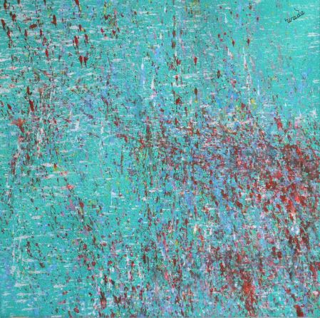 Untitled (April-4), Watercolour on paper, Abstract painting, Ken WADA