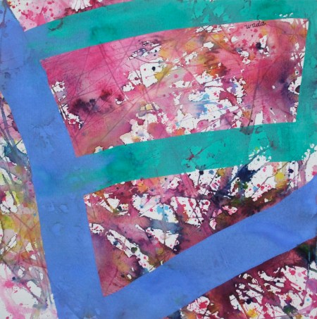 My composition 3, Gouache and watercolour on paper, Ken WADA