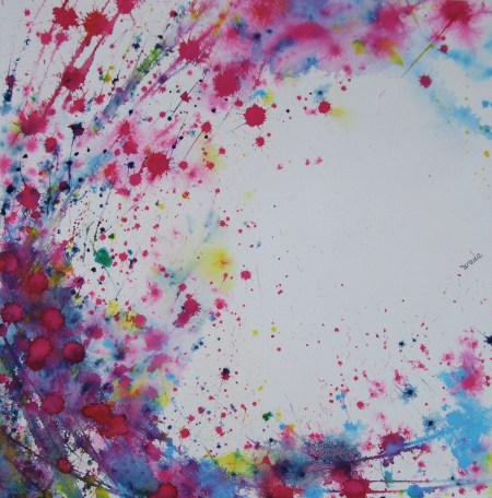 My composition Chapter Ⅱ The spread 2, 2012, Gouache and Watercolour on paper, Ken WADA