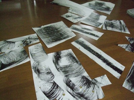 Cut papers for Untitled No.21